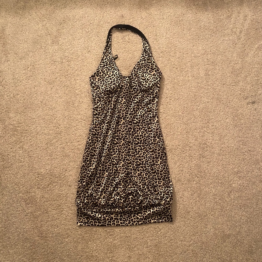 Leopard Print Party Dress
